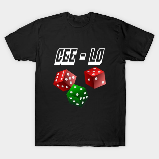 Cee-Lo Dice Game T-Shirt by geodesyn